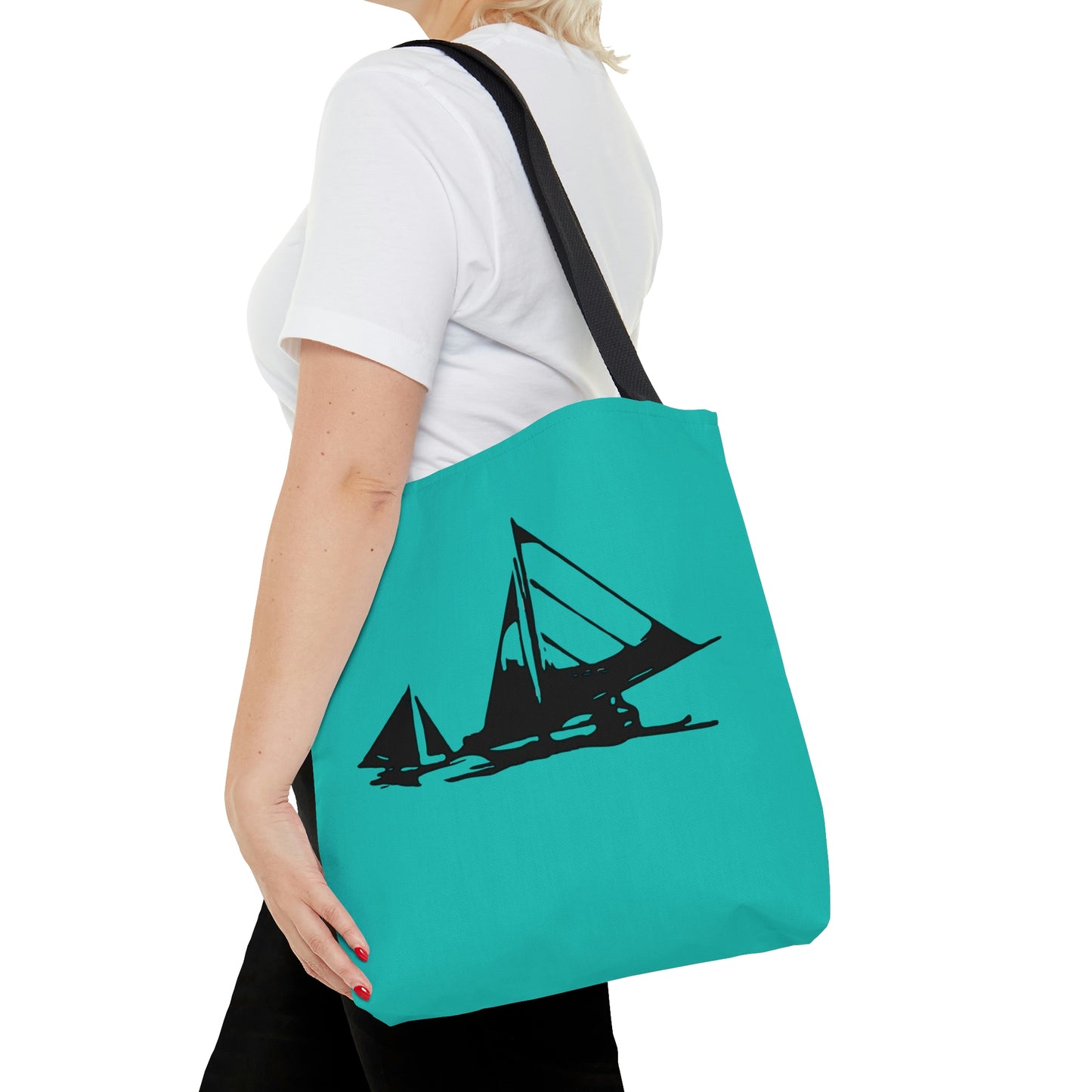 Turquoise Sailing Tote Bag