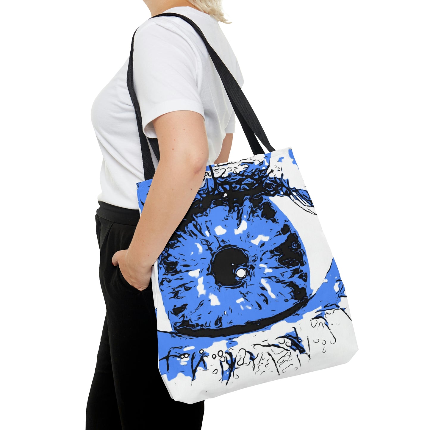 Periwinkle Eye Art Tote Bag