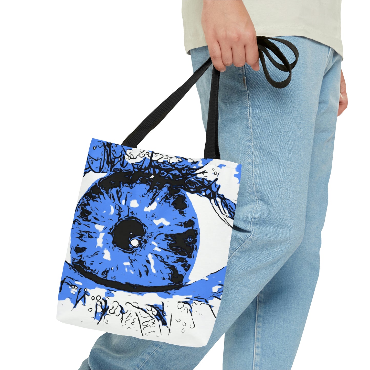 Periwinkle Eye Art Tote Bag