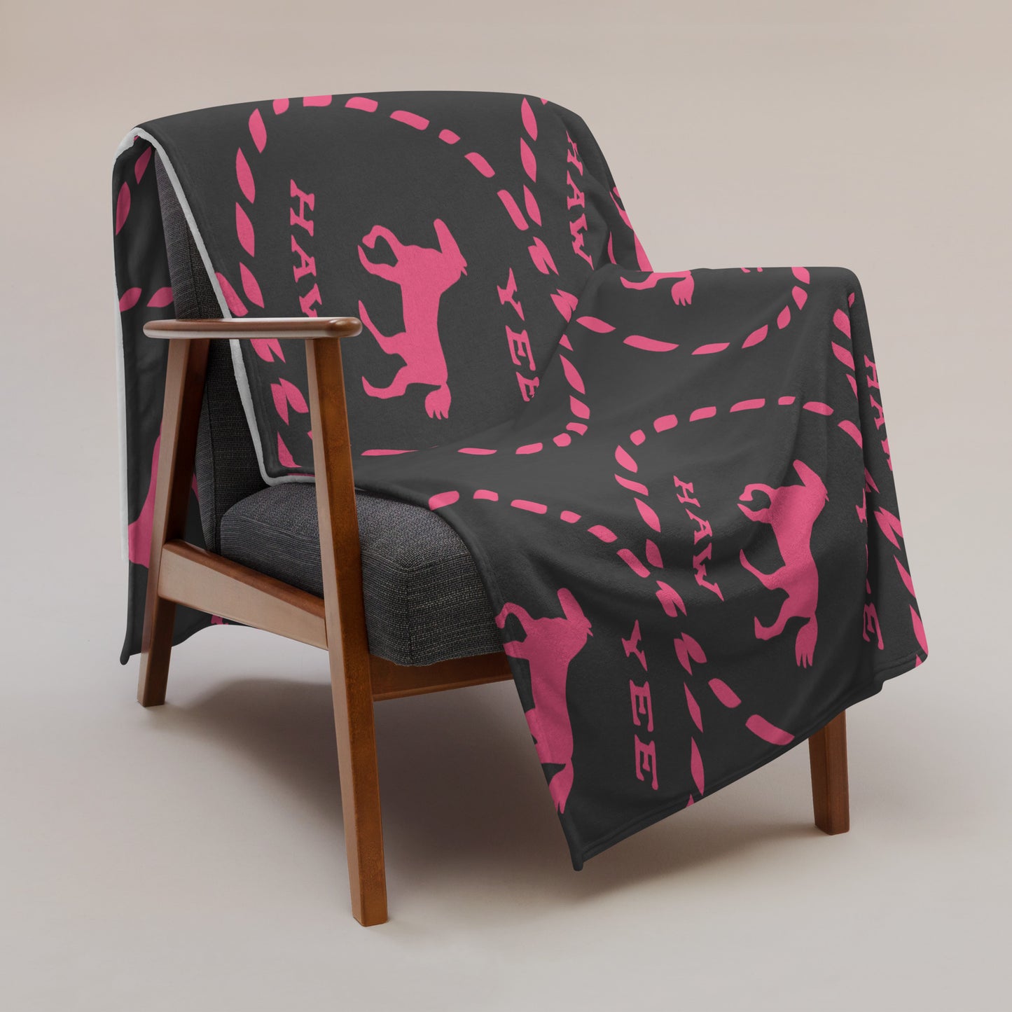 YeeHaw Horse Throw Blanket