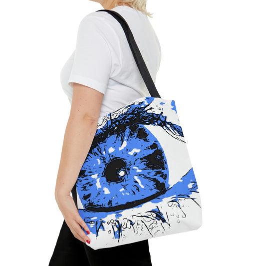 Periwinkle Eye Art Tote Bag