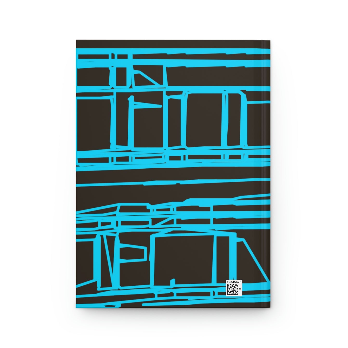 Geometric Aqua Turquoise Hardcover Journal Matte