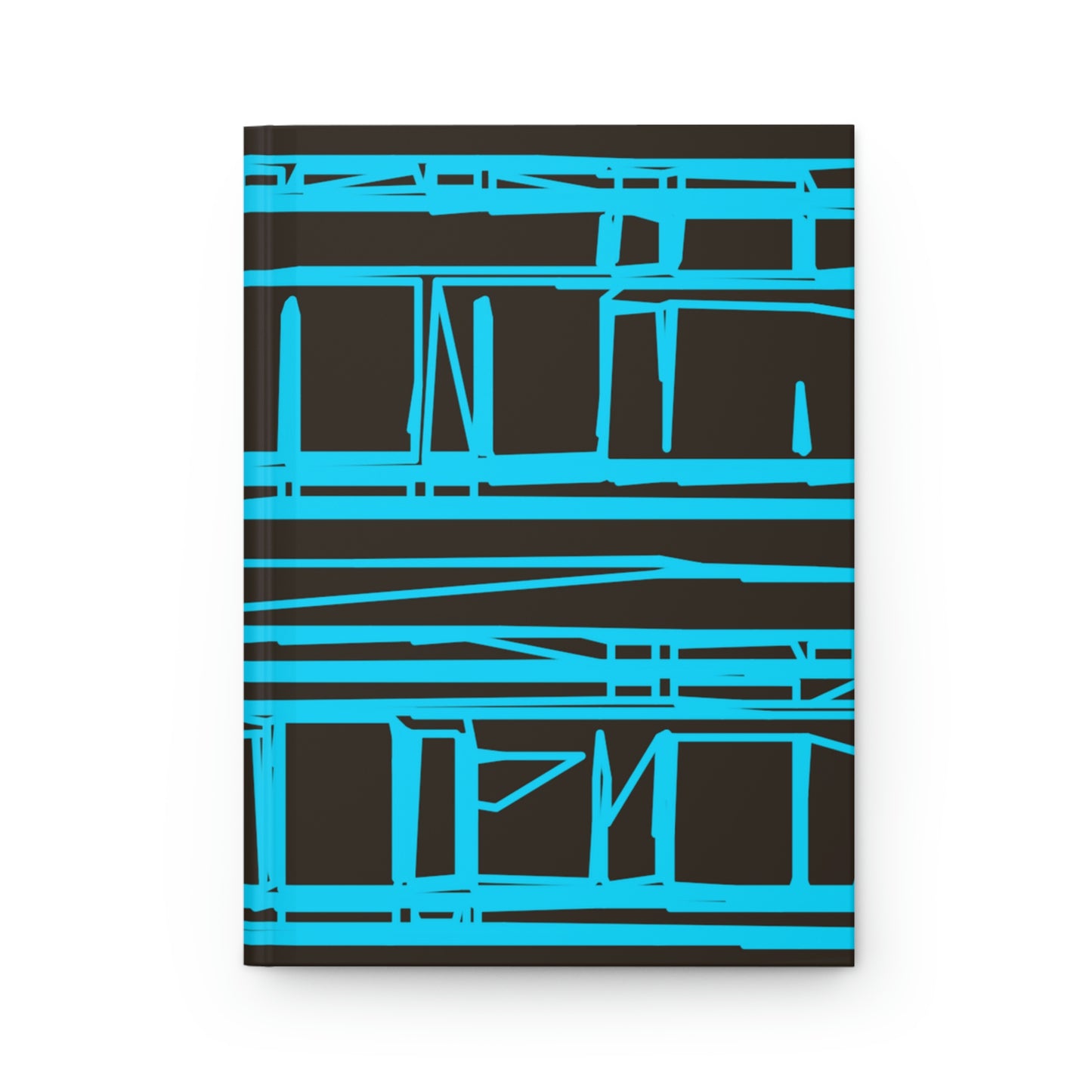 Geometric Aqua Turquoise Hardcover Journal Matte