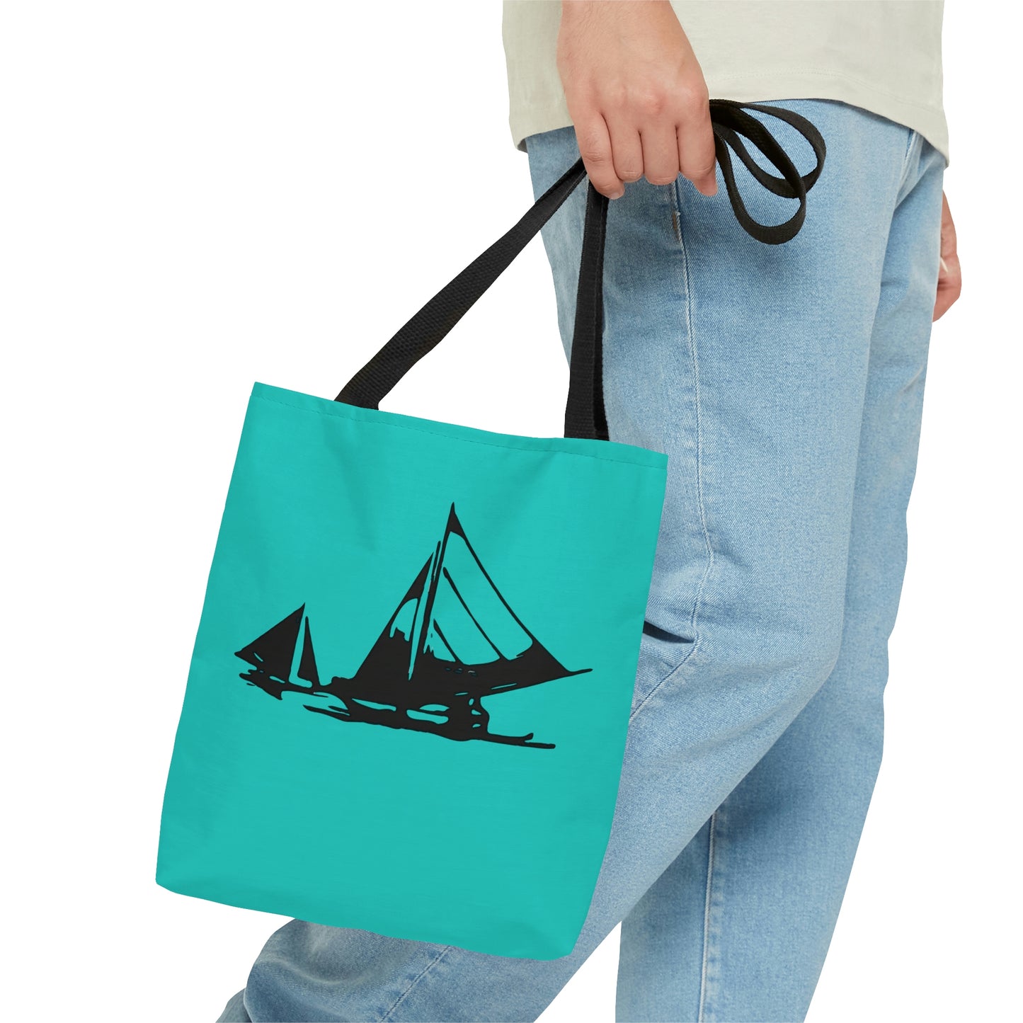 Turquoise Sailing Tote Bag